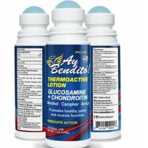 Ay Bendito! Roll-on Cooling Pain Reliever Gel for Muscle, Joint, and Back Pain.